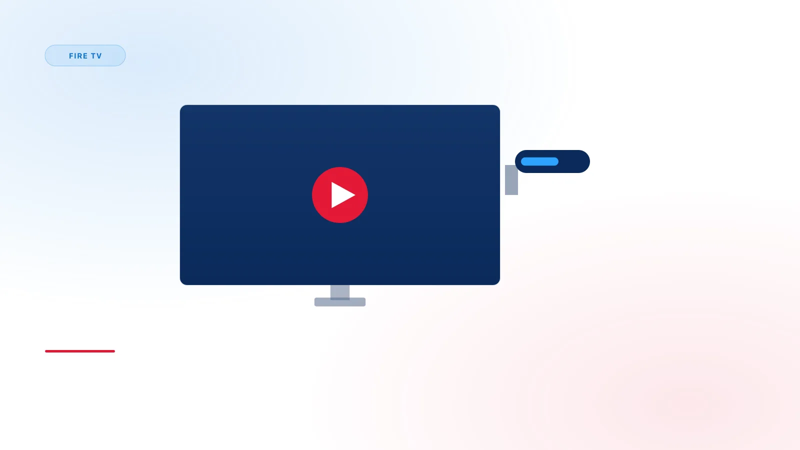Television with a compact streaming stick connected to it